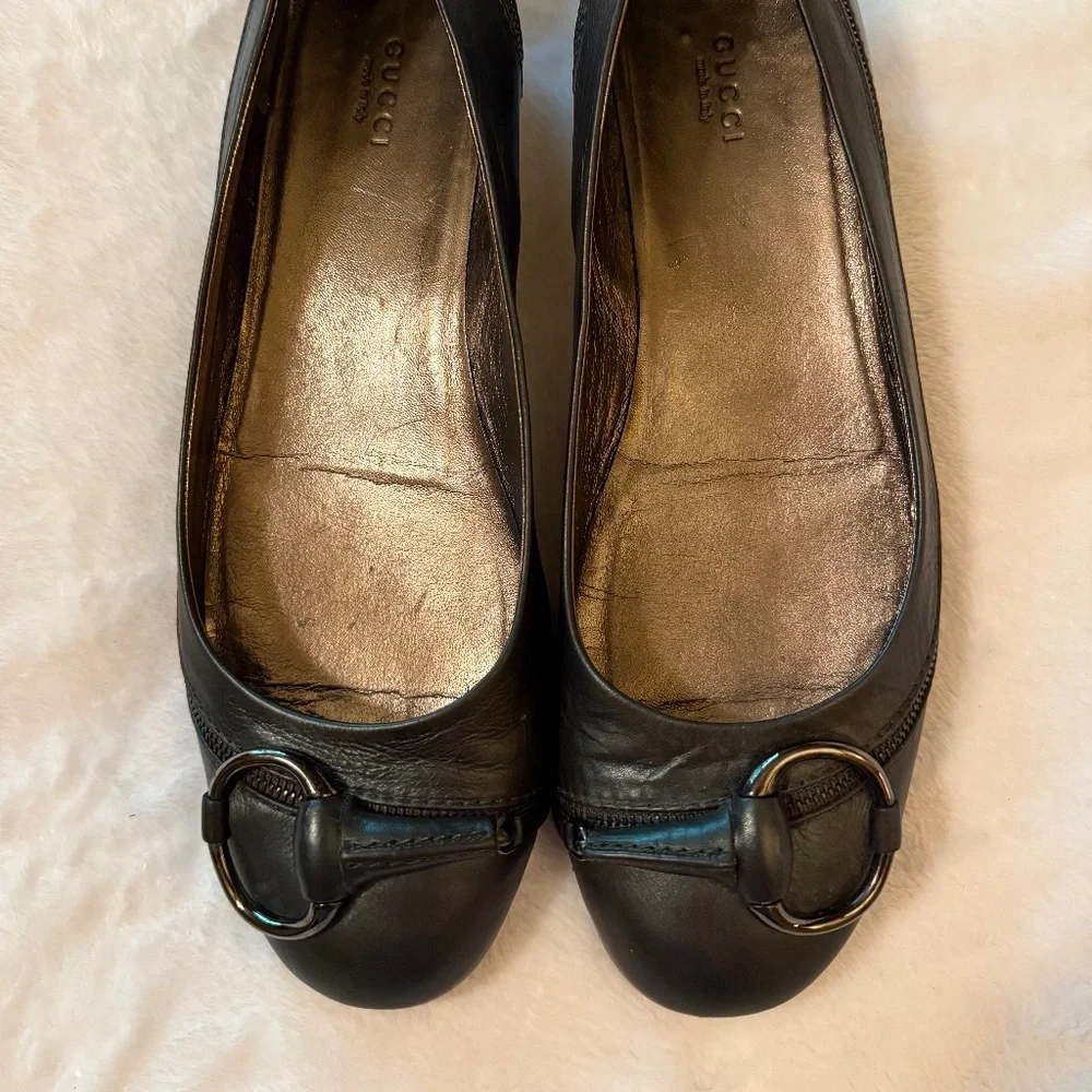 GUCCI TEAL Horsebit flats Size 40.5 - Picture 2 of 8